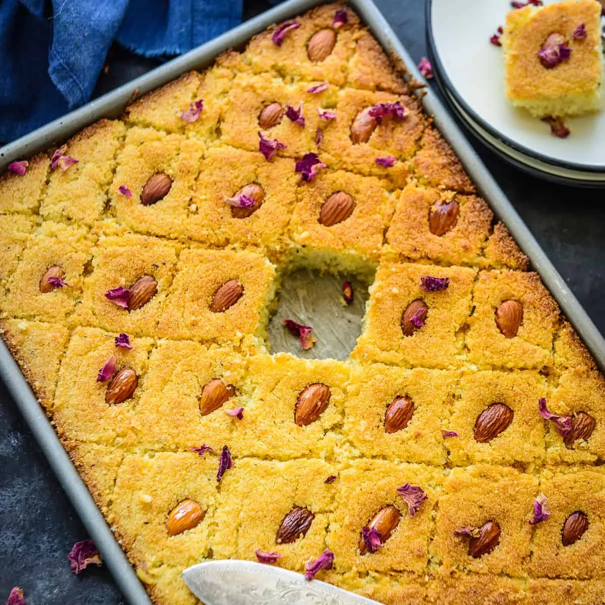 Basbousa (Semolina Cake) · African Food Network