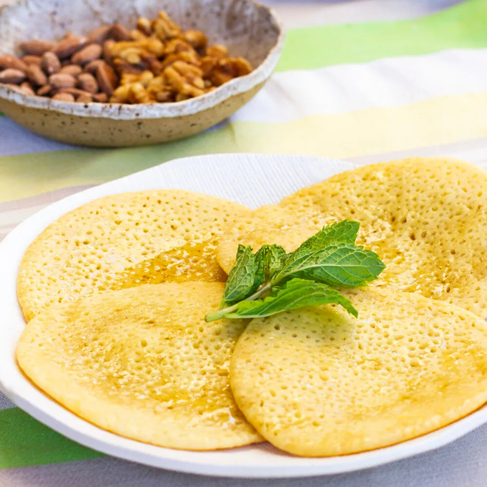 Beghrir (Moroccan Thousand-Hole Pancakes) · African Food Network
