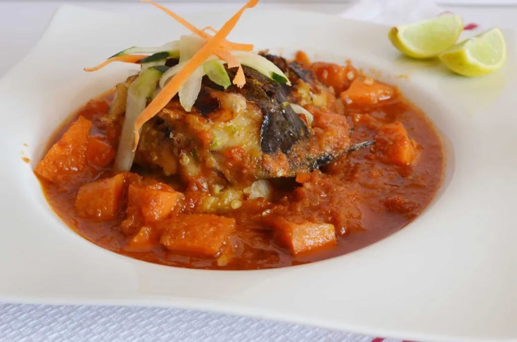Vitamin A Catfish and Carrot Sauce