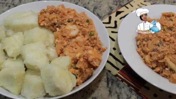Yam and Egg Sauce
