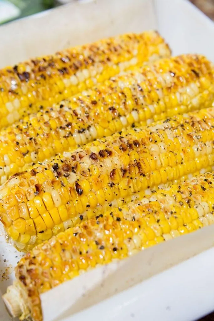 Roasted of boiled corn - African street food
