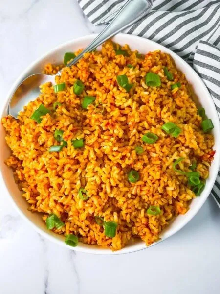 Vegan Jollof rice - African vegetarian meal