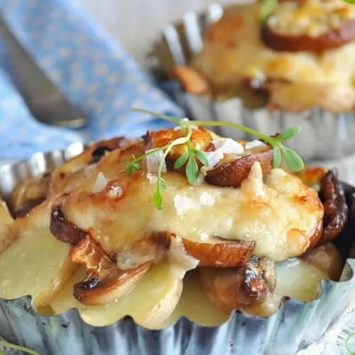south african potato and mushroom bake