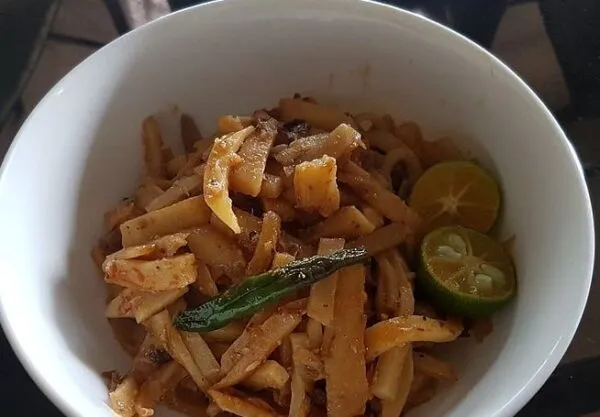 Bamboo-shoots malewa Ugandan dish