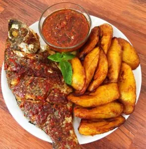 plantain and fish-plantain dishes