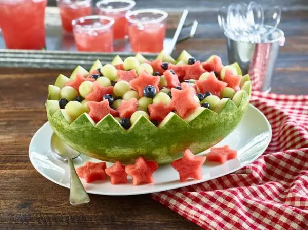 Watermelon fruit salad