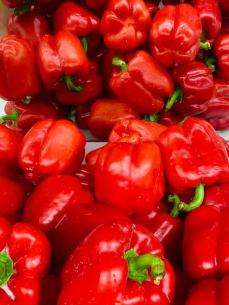Red bell peppers - foods that help your hair grow