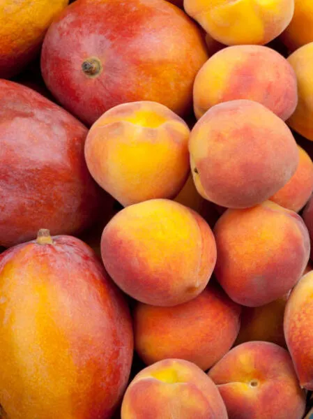 Peach mangoes