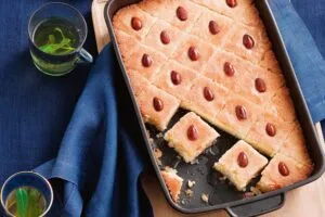 Basbousa-Egyptian delicacies