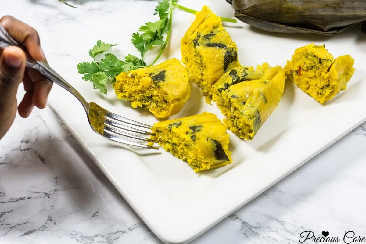 African Recipe koki corn