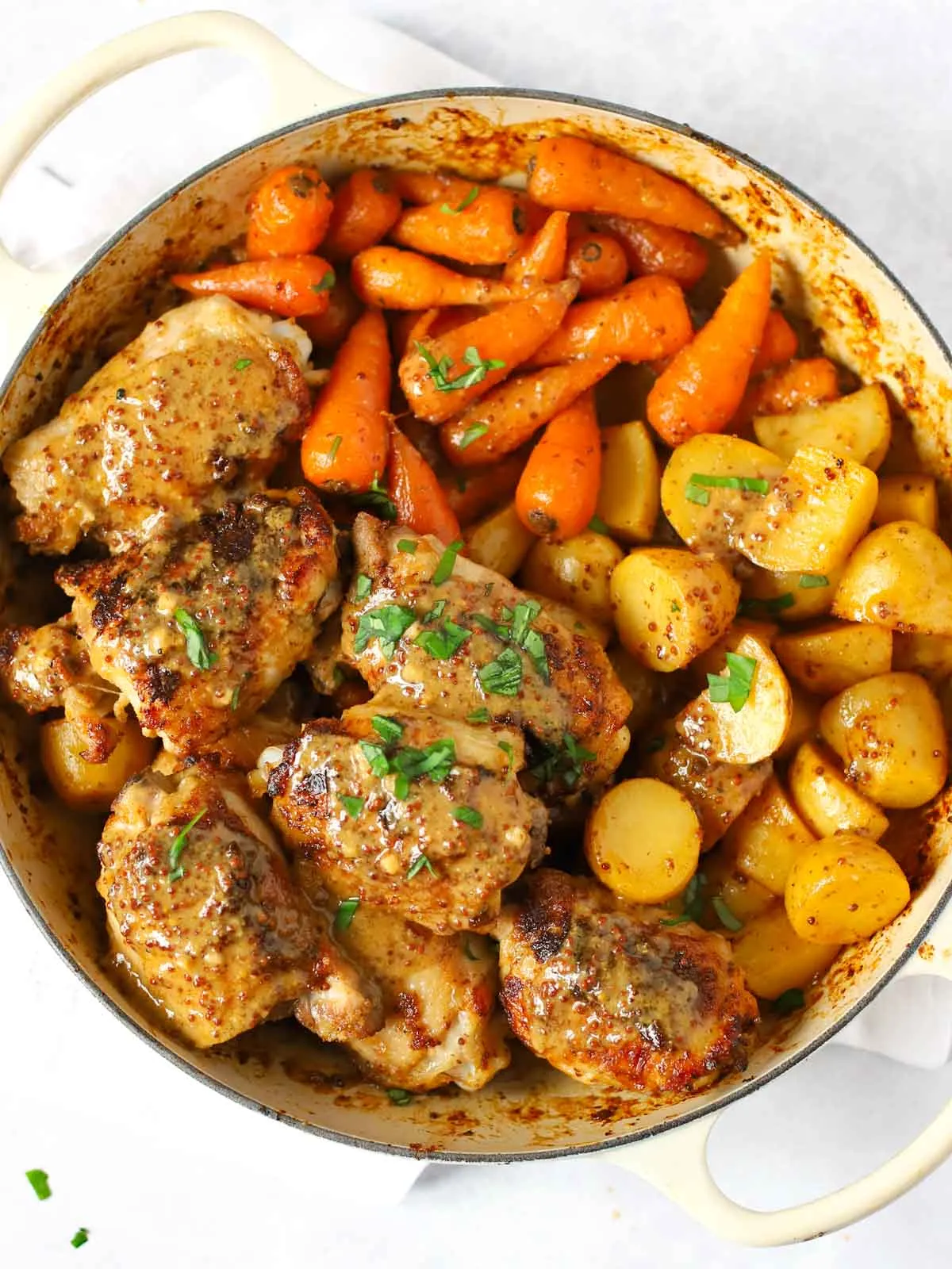 Chicken Recipes for Mustard Chicken and Potatoes